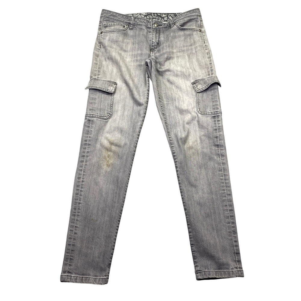 Patagonia Iron Clad Cargo Jeans Womens 30 Grey Organic Cotton Slim Utility Pants